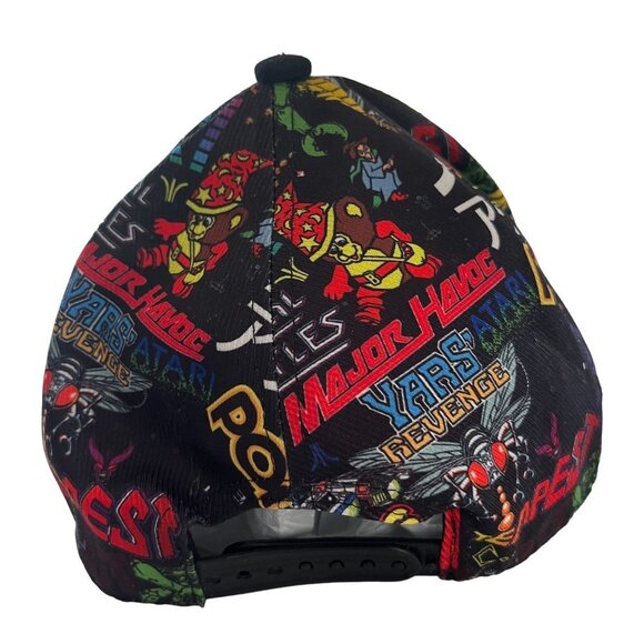 Vintage Atari Hat Cap Adult Snap Back All Over Video Game Console Print Mens - Picture 4 of 10